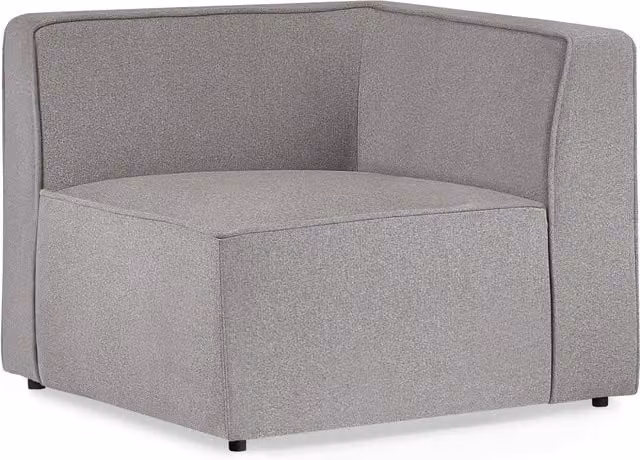 Julian Bowen DISCON Lago Reversible Sectional Combination Sofa in Grey Fabric