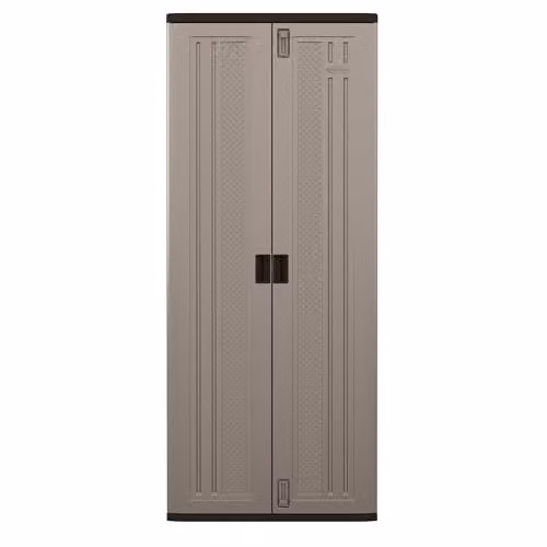 Rowlinsons Haven Tall Storage Cabinet in Grey, W: 76 cm, D: 51 cm, H: 183 cm – 2