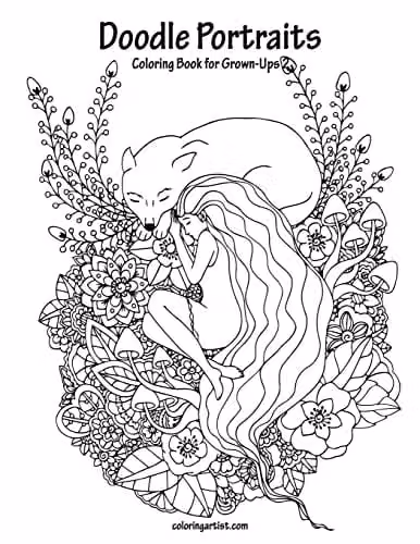 Doodle Portraits Coloring Book for Grown-Ups 2: Volume 2 by Createspace