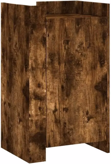 Berkfield Home Modern Smoked Oak Sideboard in Brown, W/D/H: 45 x 35 x 75 cm