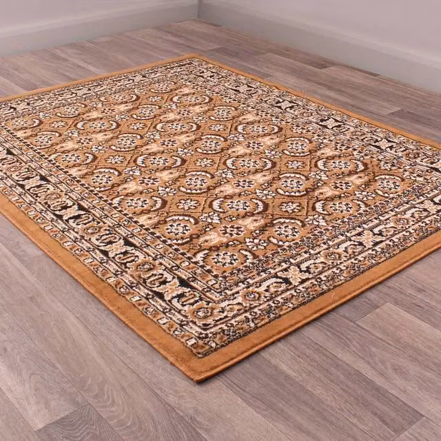 DS Living Venesia Gold Oriental Rug, W: 80 cm, L: 150 cm