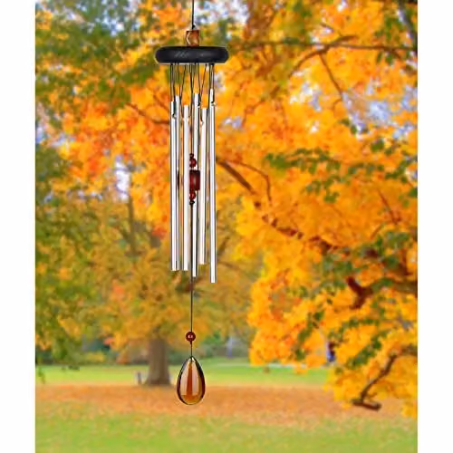 Woodstock Chimes Amber Chakra Wind Chime in Aluminium and Wood – 2