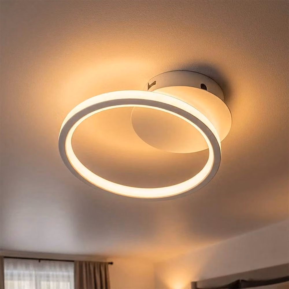 Kelvenix Modern Chic Dimmable LED Ring Ceiling Light in White – 2