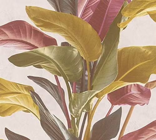 A.S. Création Botanical Garden Floral Wallpaper in Brown, Orange, Red and Multicolour, W/H: 53.0 x 10.05 m – 2