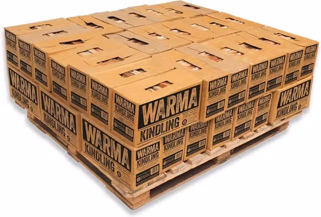 Warma Large Box of Kiln Dried Kindling Wood, Natural