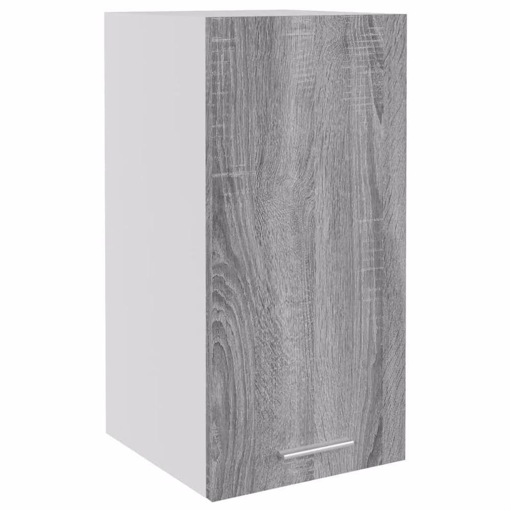 Berkfield Home Grey Sonoma Wall Mounted Hanging Kitchen Cabinet with Glass Doors, W/D/H: 29.5 x 31 x 60 cm – 2