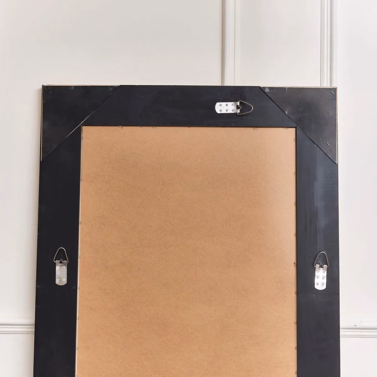 Melody Maison Large Black Framed Wall or Leaner Mirror with Bevelled Glass, W: 80 cm, H: 180 cm – 3