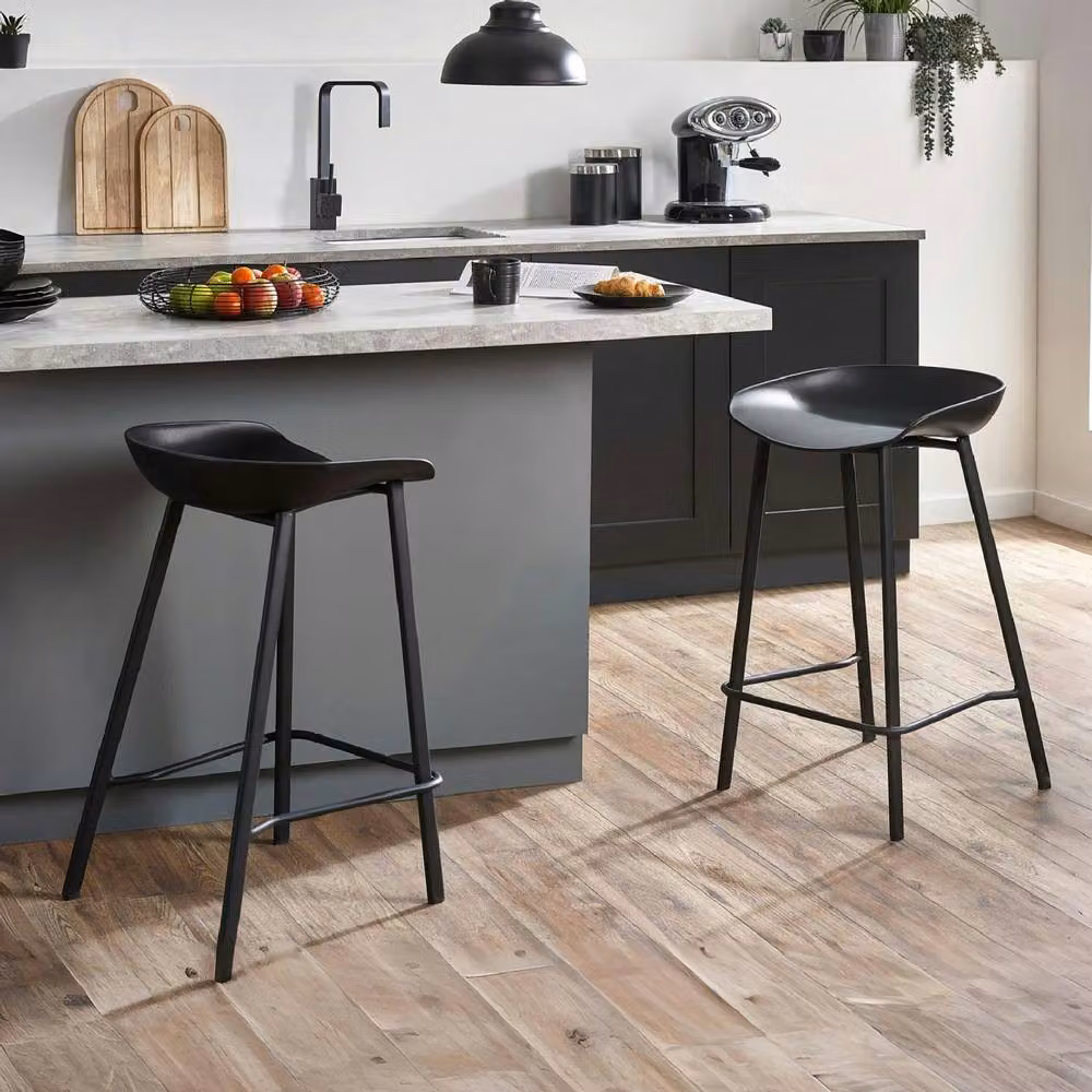 netfurniture Mayfair Bar Stool Set of 2 in Black – 2