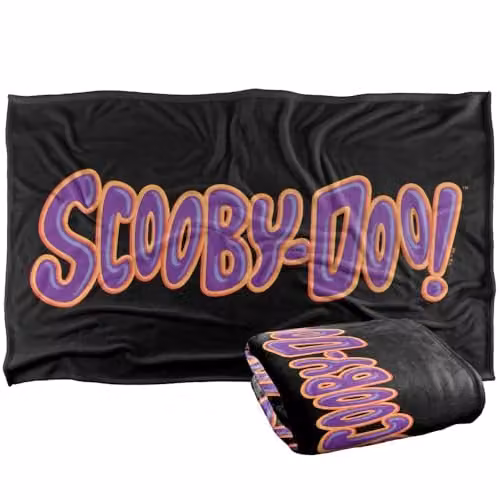 Warner Bros. Scooby Doo Logo Silky Touch Super Soft Fleece Throw Blanket, Multicolour, W: 91.44 cm x H: 147 cm – 1