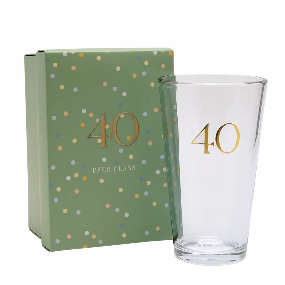 Confetti Clear Beer Glass – 2