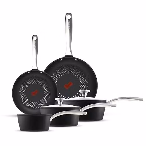 Tower SmartStart Ultra Forged 5 Piece Non-Stick Cookware Set in Black