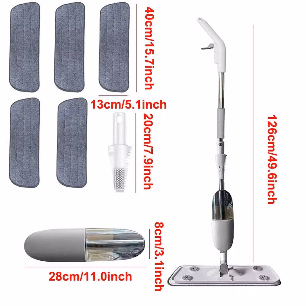 PAWNORA Grey Microfibre Spray Mop for Floor Cleaning – 2