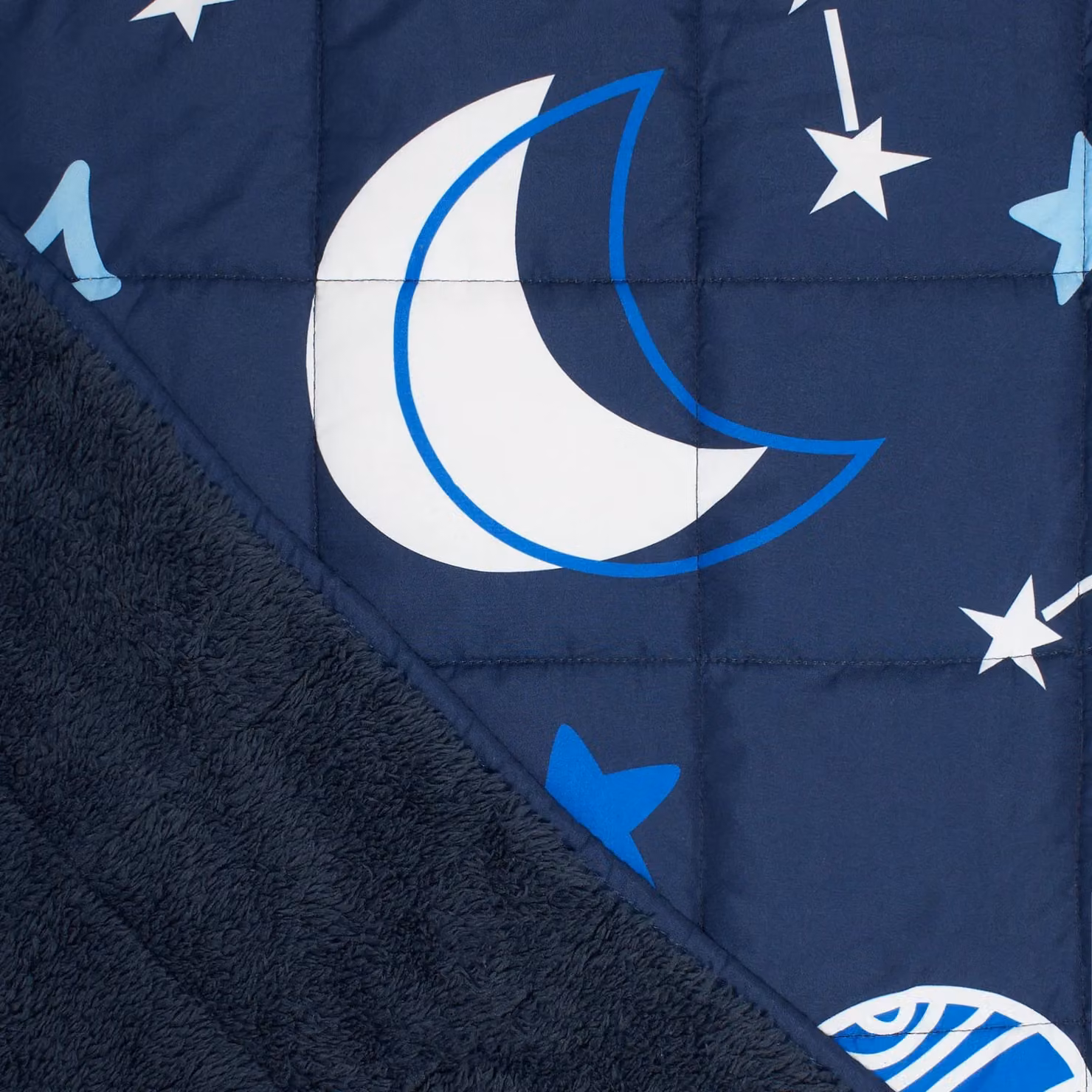 OHS Kids Navy Blue Teddy Fleece Weighted Sensory Blanket for Anxiety and Sleep Therapy, 3kg – 5