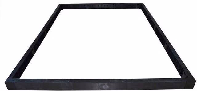 Palram Greenhouse Base Kit Rion in Black, L196 x W320 x H12.5 cm