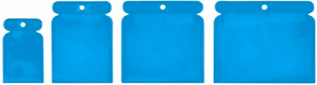 Bluespot Tools 4 Piece Flexible Filling Blade Set in Blue and Multicolour