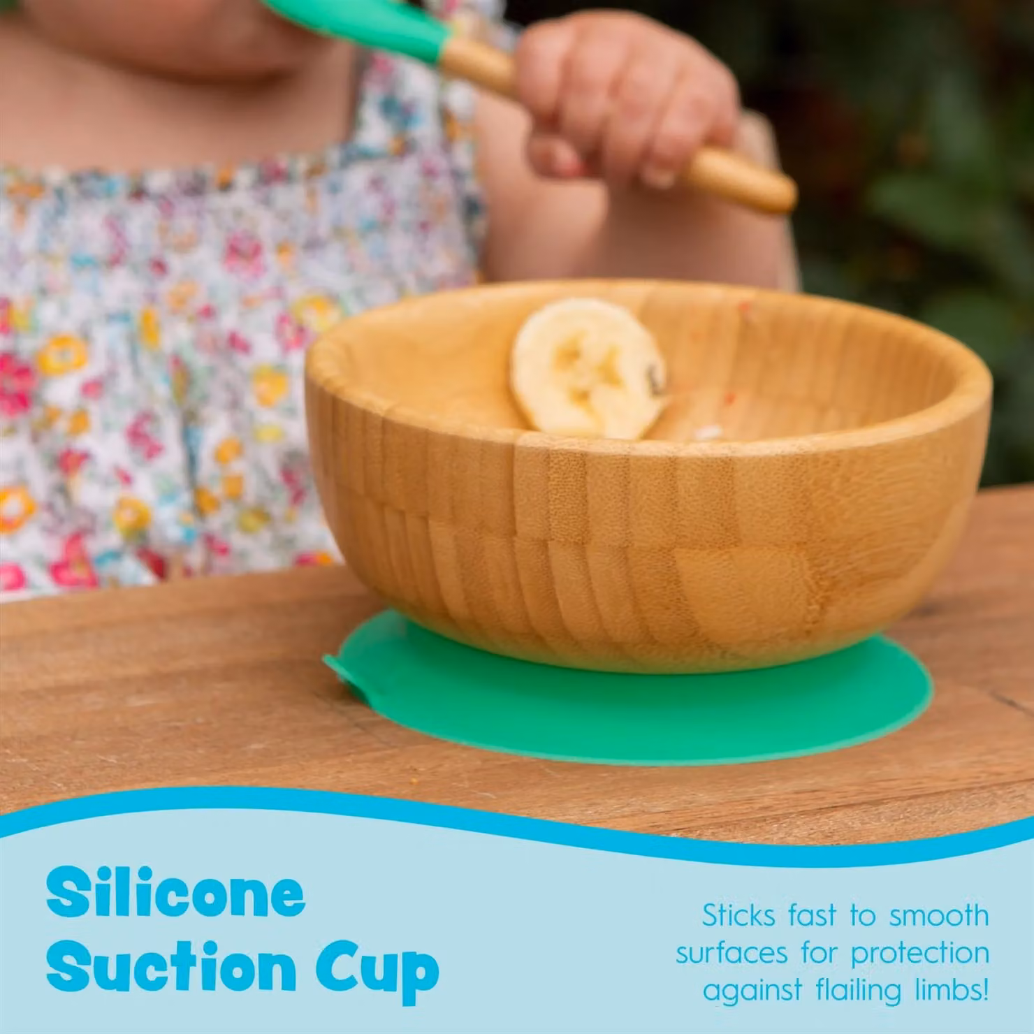 Tiny Dining Bamboo Non-Slip Suction Bowl for Baby Weaning in Black – 3