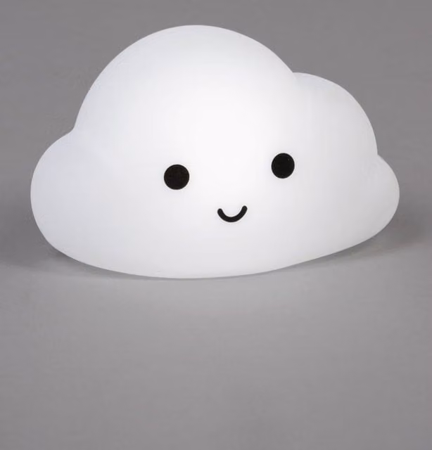 BHS Lighting Glow Cloud Silicone Wall Night Light in White