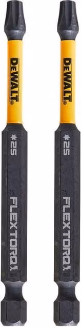 DeWalt Extreme DT70569T-QZ Impact Screwdriver Bit Set, 2 Pack, Black Steel