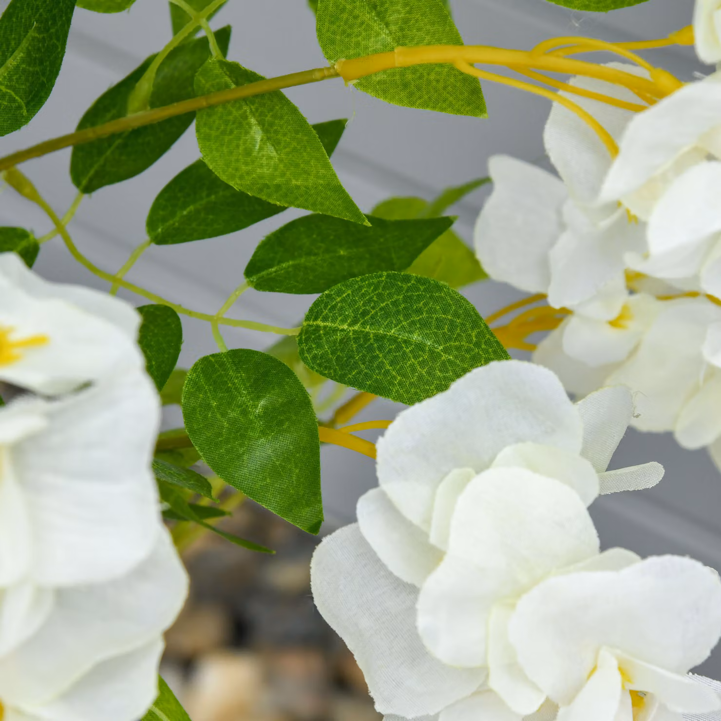 HOMCOM White Artificial Wisteria Tree with Nursery Pot for Indoor and Outdoor Decoration, Height: 160 cm – 4