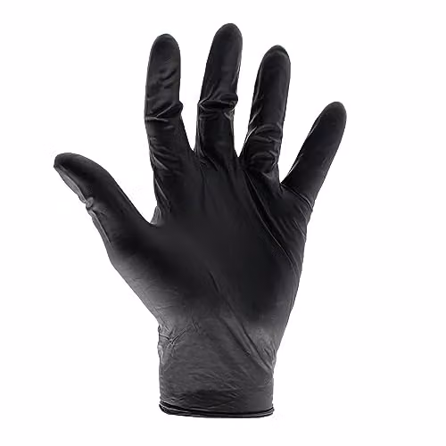 Scan Heavy-Duty Disposable Nitrile Gloves, Black, Large, 100 Pack – 2