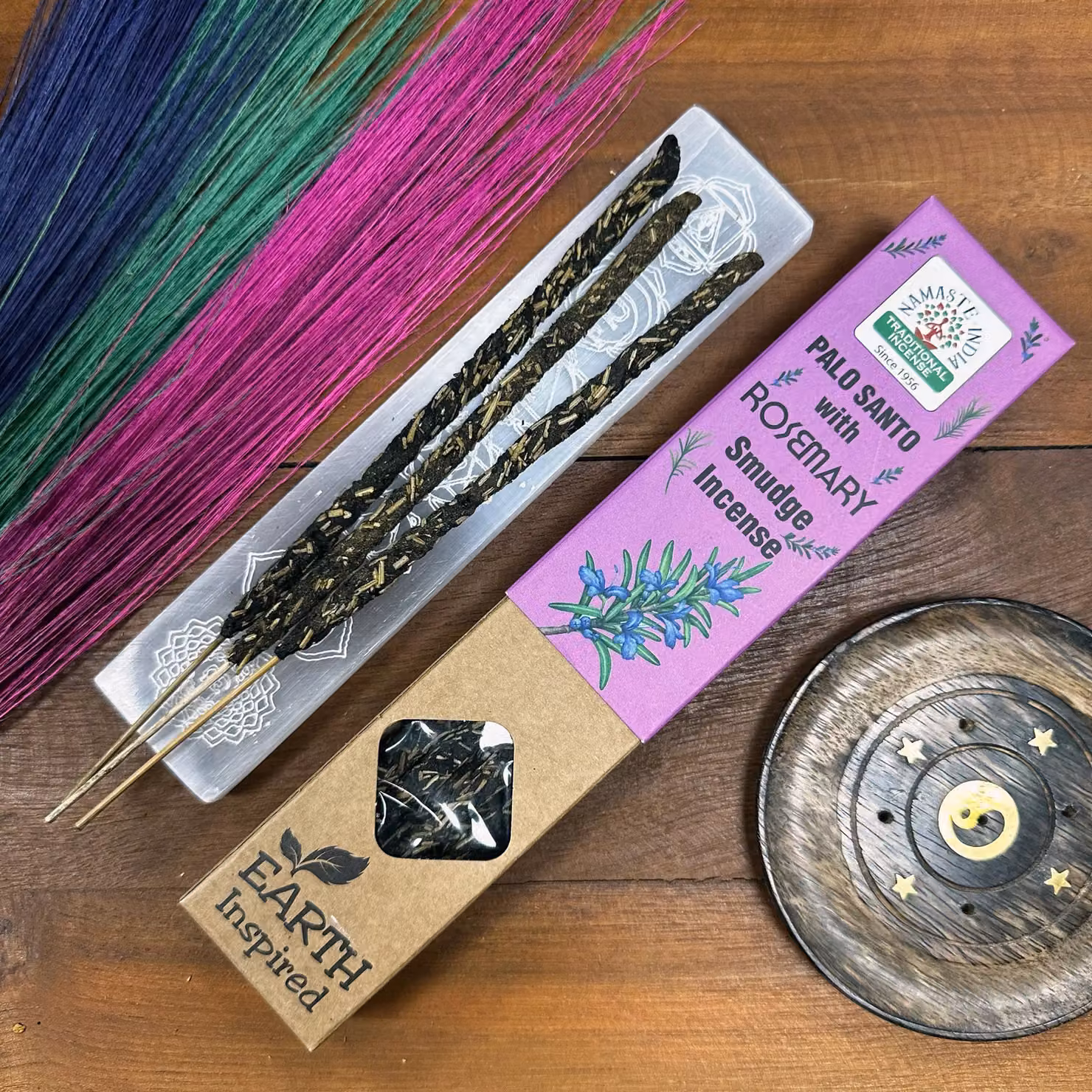 KDMD Earth Inspired Rosemary Smudge Incense Sticks in Purple – 2