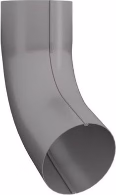 Lindab Steel Downpipe Bend with Socket 70-75mm Anthracite Metallic