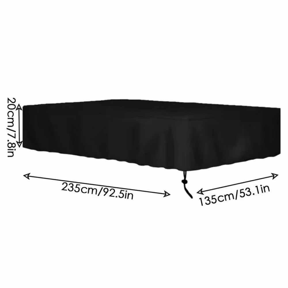SPETLEK Waterproof 7ft Billiard Pool Table Cover in Black – 2