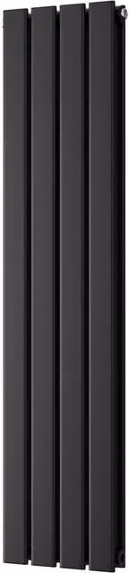 UK Radiators Typhoon Black Vertical Designer Radiator, H: 120 cm, W: 27.2 cm – 1