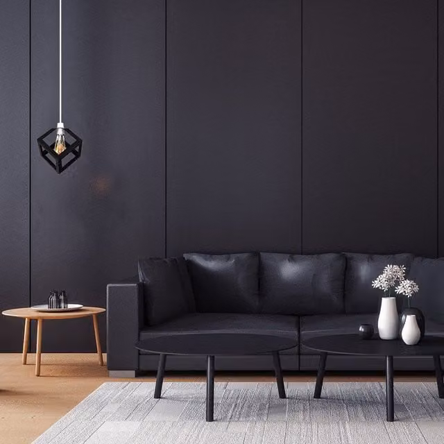 ValueLights Eschor Black Metal Retro Cube Design Ceiling Pendant Shade, Width: 16.0 cm