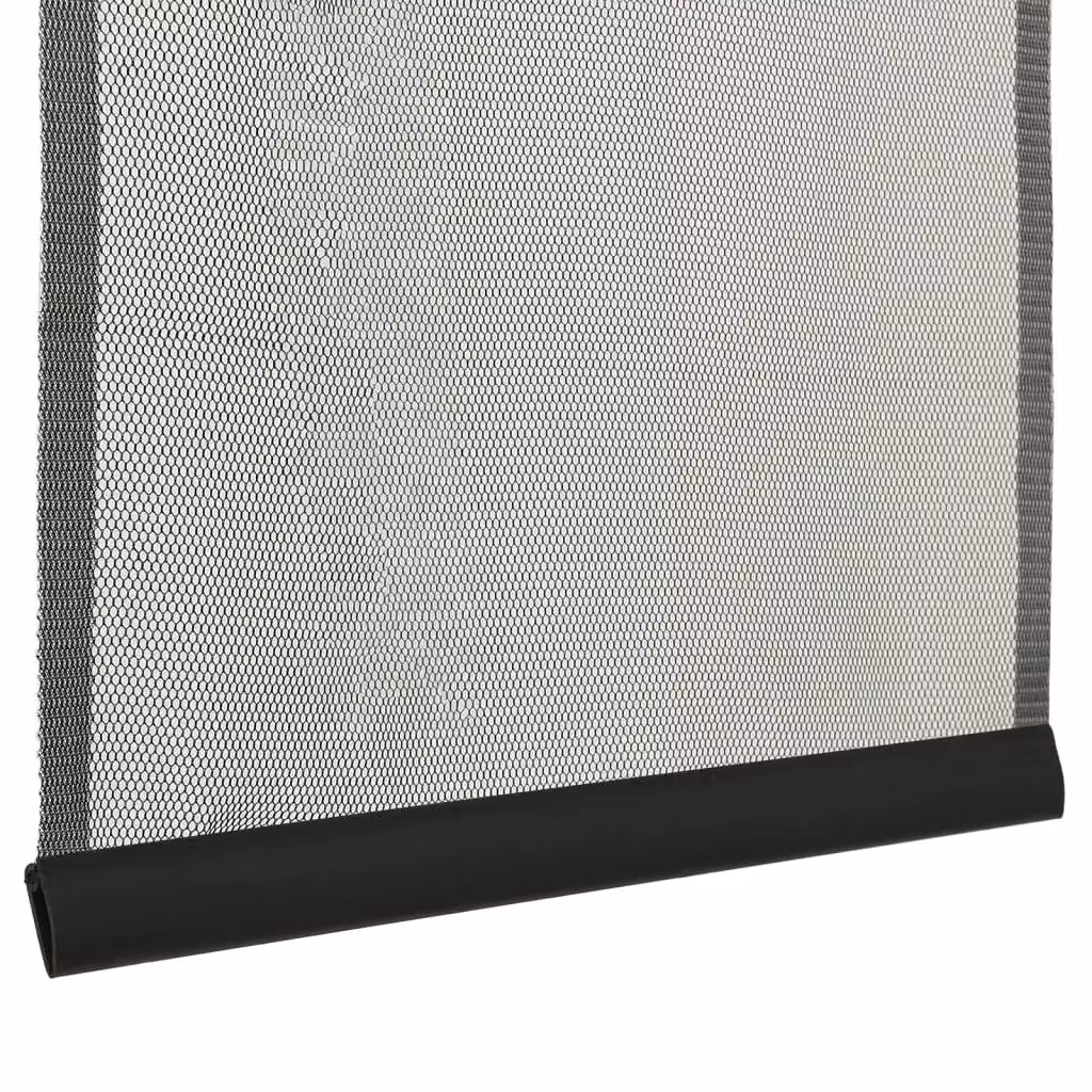 Berkfield Home 10-Piece Insect Door Screen Mesh Curtain Strips, Black, W/H: 240 x 240 cm – 2
