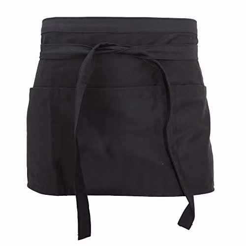 Dennys Unisex Money Pocket Workwear Apron in Black – 1
