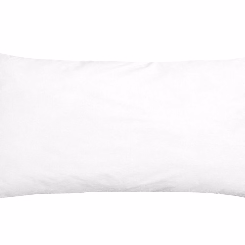 Wyld Haus White Microfibre Low-Profile Pillow, W: 80 cm, D: 40 cm – 2