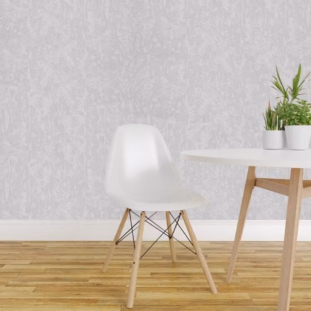 Livingandhome Grey Striped Embossed Non-Woven Abstract Modern Wallpaper Roll