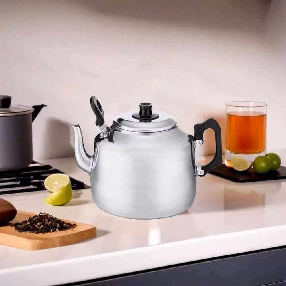 EONLION 4 Pint Aluminium Catering Teapot Kettle in Silver with Drip Free Spout – 2