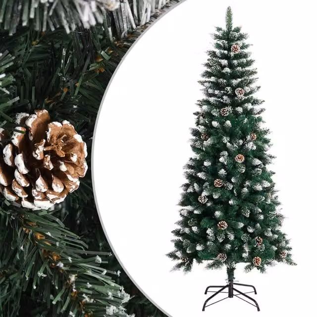Berkfield Home Artificial Christmas Tree in Green with Stand, Height: 150 cm