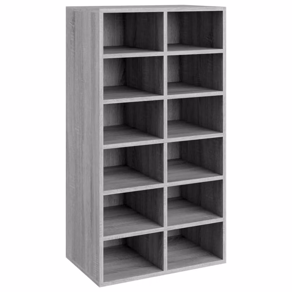 Berkfield Home Grey Sonoma Shoe Rack, W: 54 cm, D: 34 cm, H: 100.5 cm – 3
