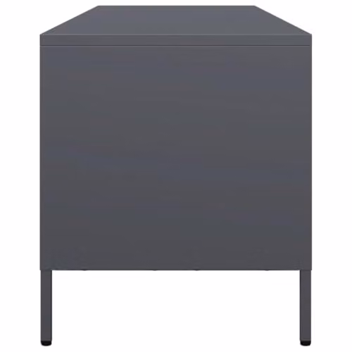 vidaXL Anthracite Industrial TV Cabinet in Matt Metal, W/D/H: 135 x 39 x 43.5 cm – 5