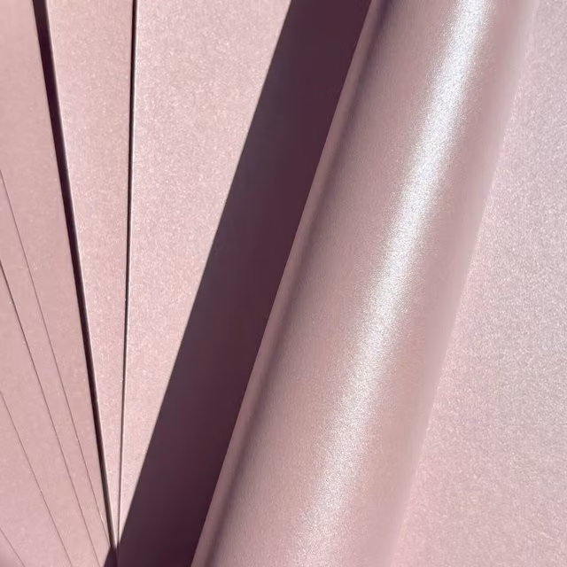 Syntego Pack of 10 Pink Satin Construction Paper Cards, A4