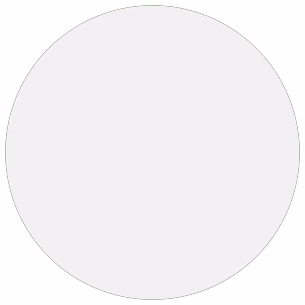 Berkfield Home Clear Matt PVC Table Protector, 80 cm Diameter, 2 mm Thickness – 2