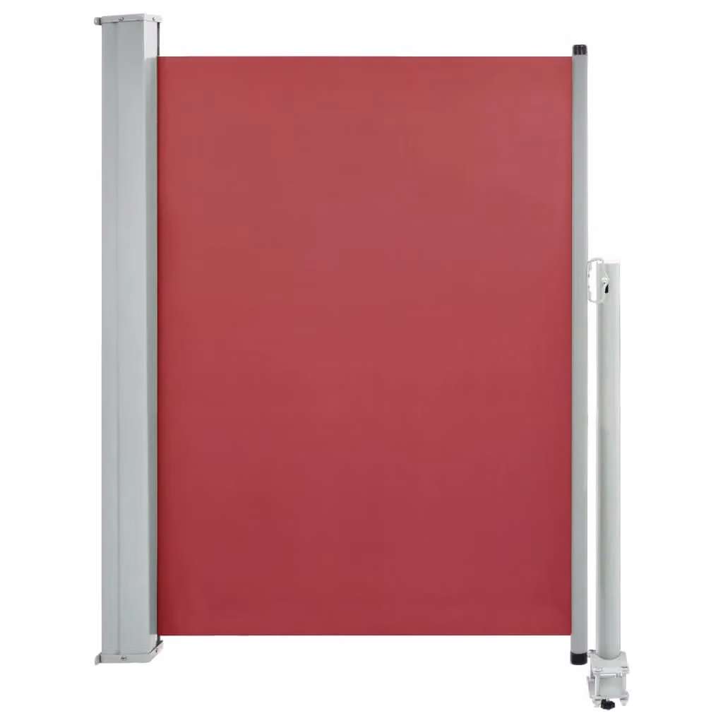Berkfield Home Red Retractable Side Awning with Aluminium Frame and Polyester Fabric, W/H: 100 x 300 cm – 2