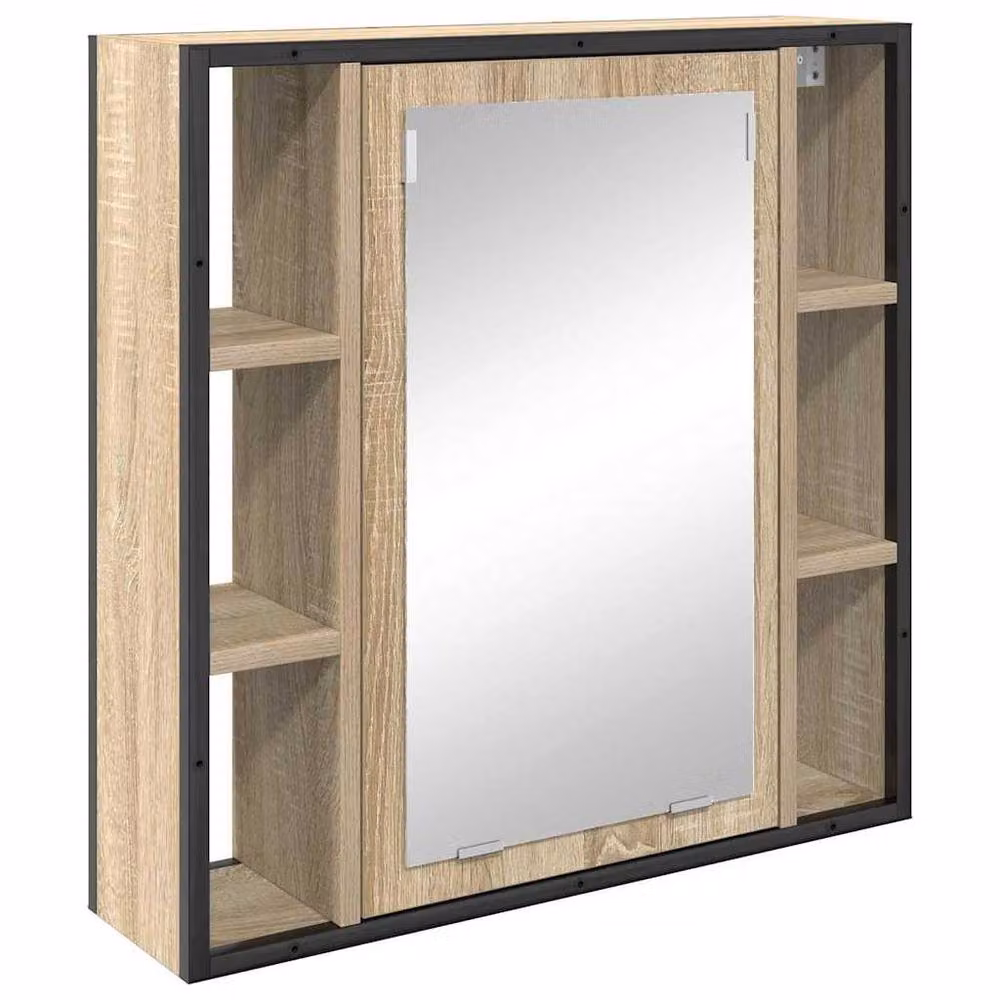Berkfield Home 2 Piece Modern Bathroom Cabinet Set in Brown Sonoma Oak – 3