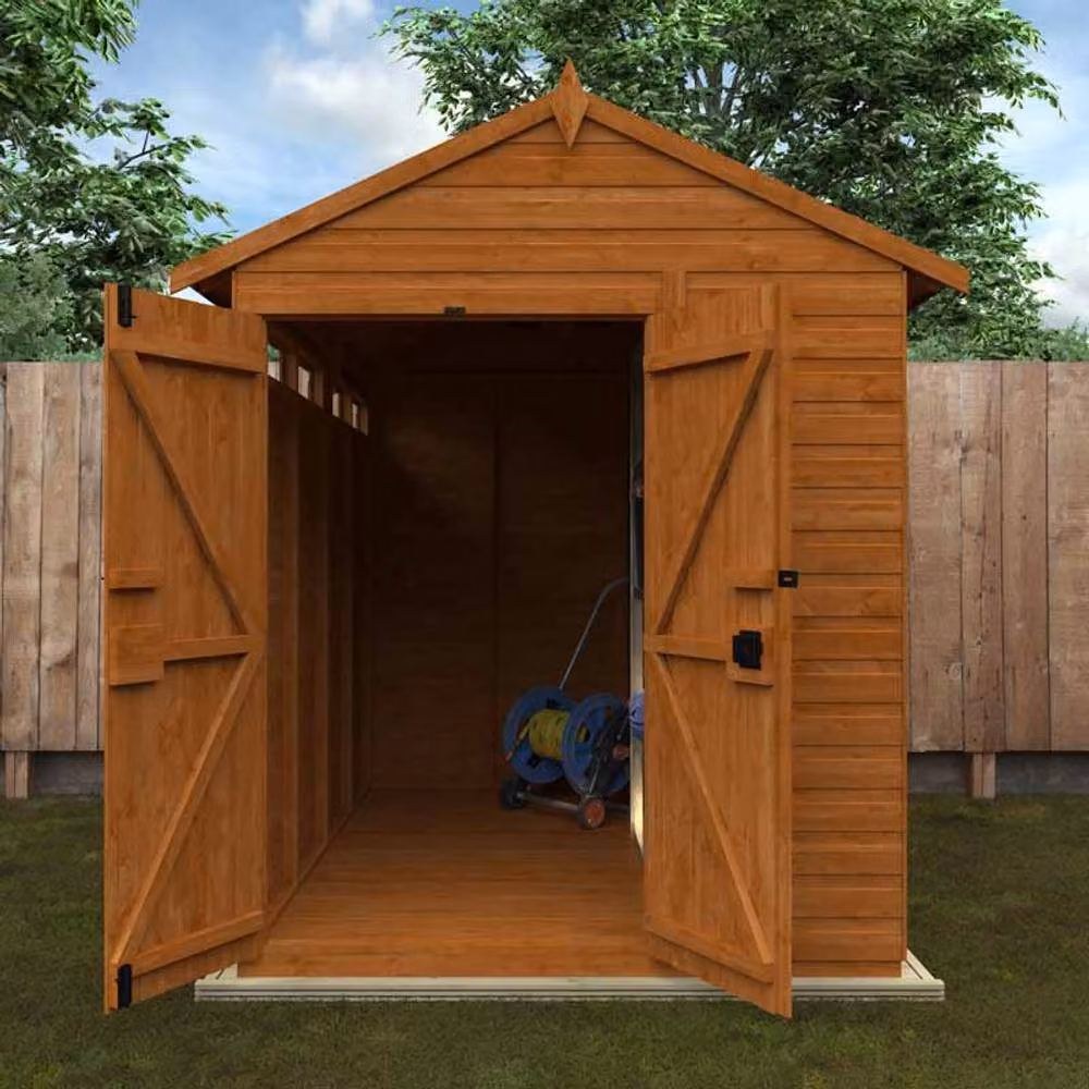 Buttercup Farm Flex Apex Security Double Door 12mm Chicken Coop in Burnt Orange, W: 175 cm, D: 185 cm, H: 233.2 cm – 2