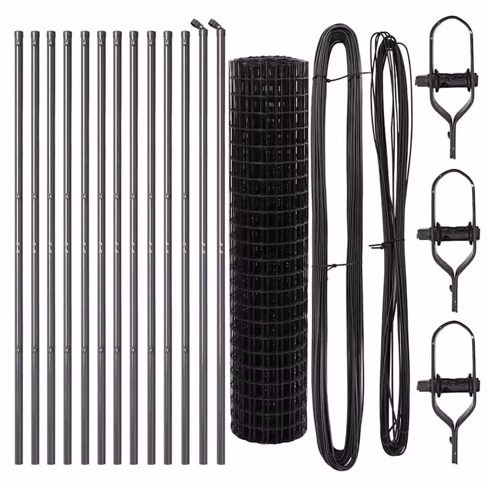 Berkfield Home Modern Euro Fence with 13 Posts, Grey Galvanised Steel, 1 x 25 m – 4