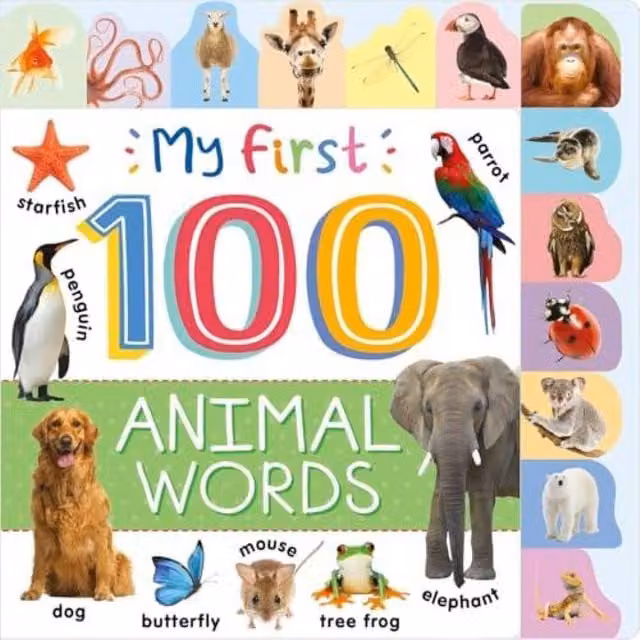 Autumn Publishing My First 100 Animal Words Multicolour Cardboard Board Book