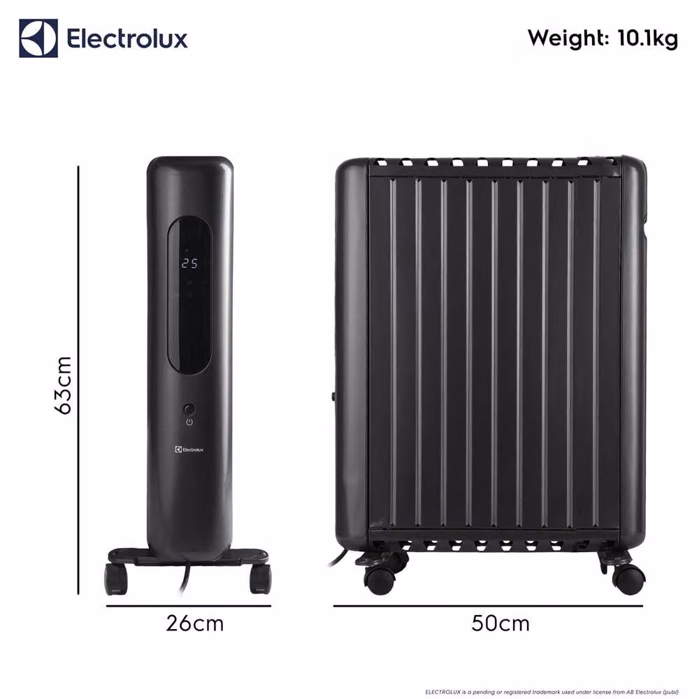 Electrolux 2000W Oil Free Convector Radiator in Grey with Remote Control, Timer and Safety Protection – 4
