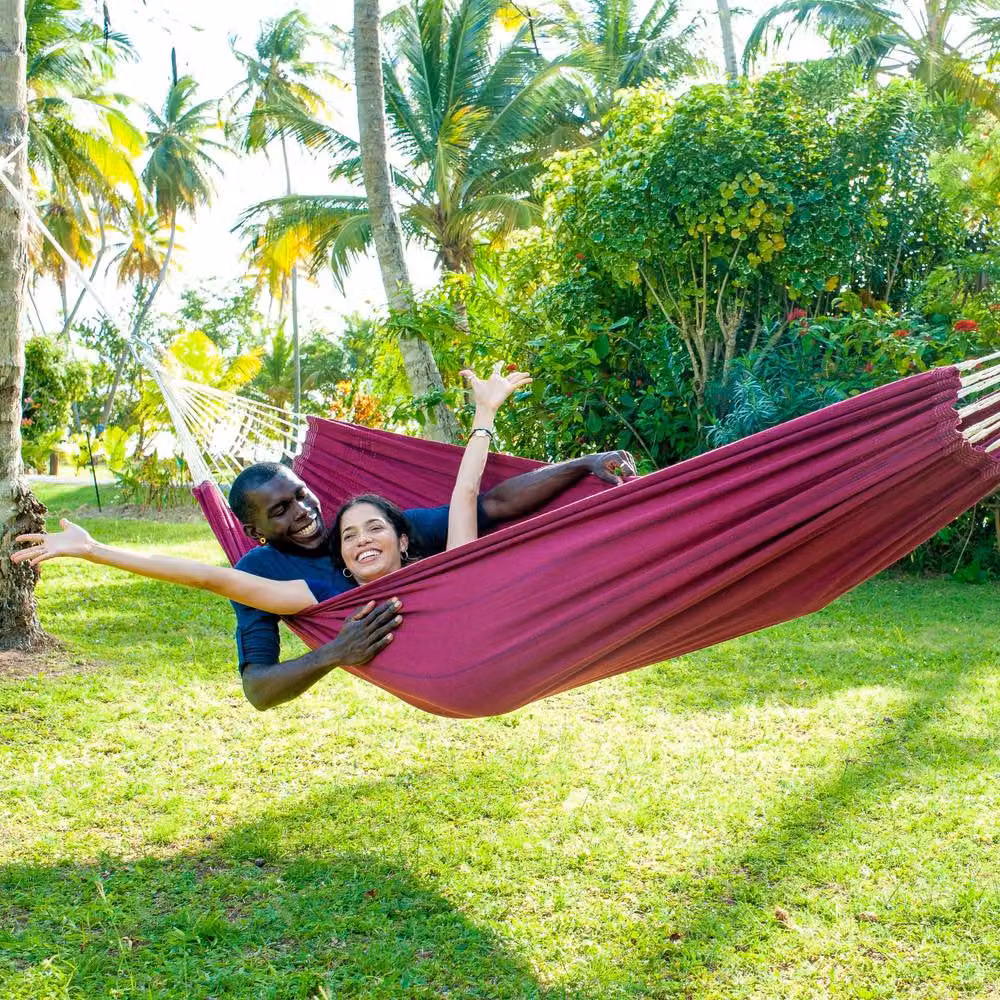 Amazonas Arte Double Traditional Cotton Hammock in Purple – 2
