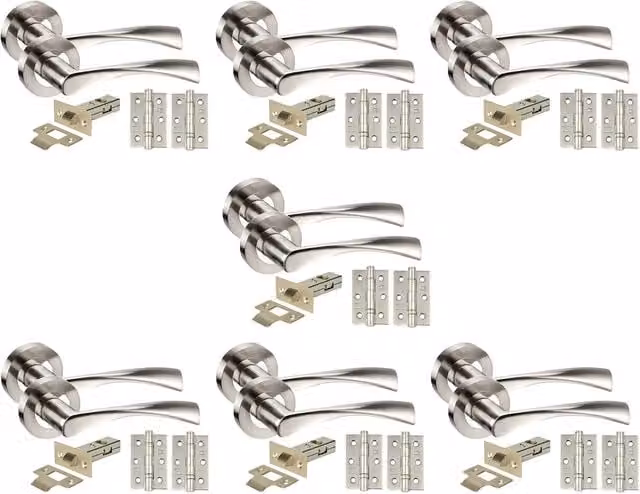Golden Grace Chrome and Silver Door Handles