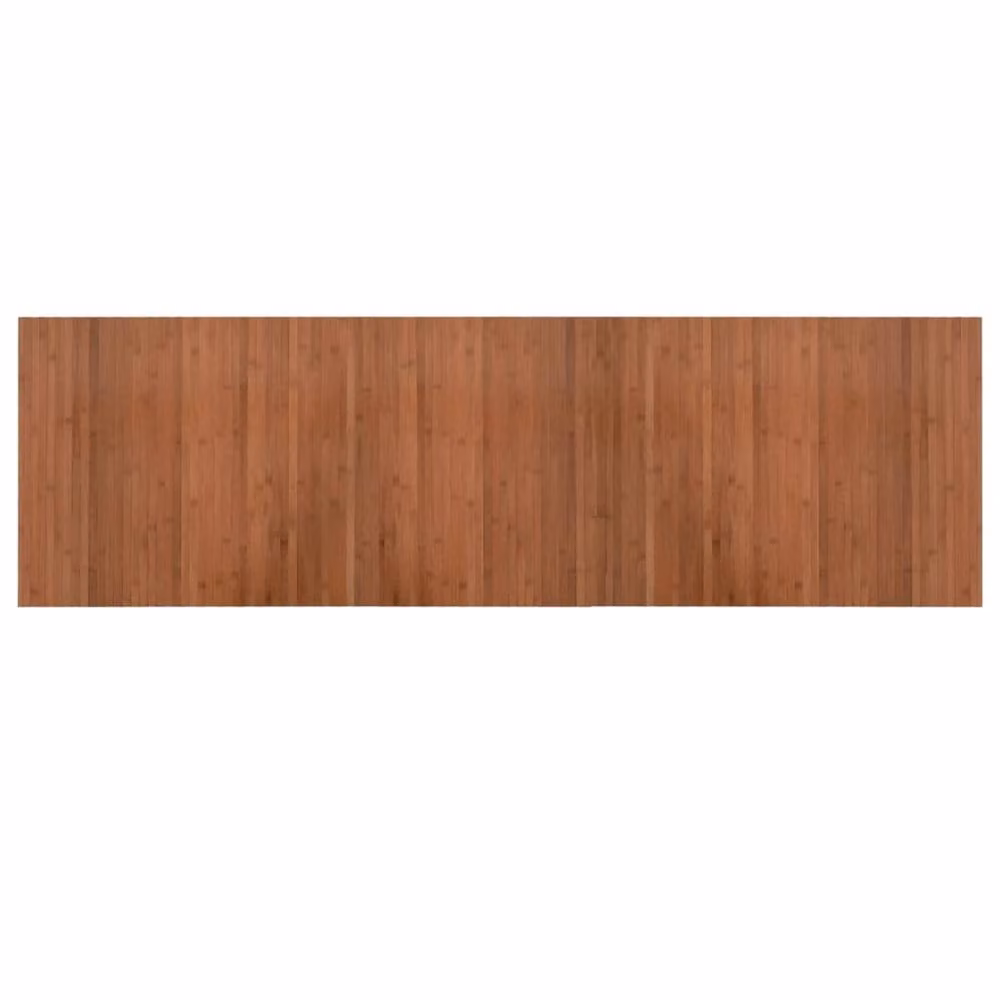 Berkfield Home Rectangular Brown Bamboo and Polypropylene Non-Slip Rug, W: 60 cm, L: 200 cm – 3