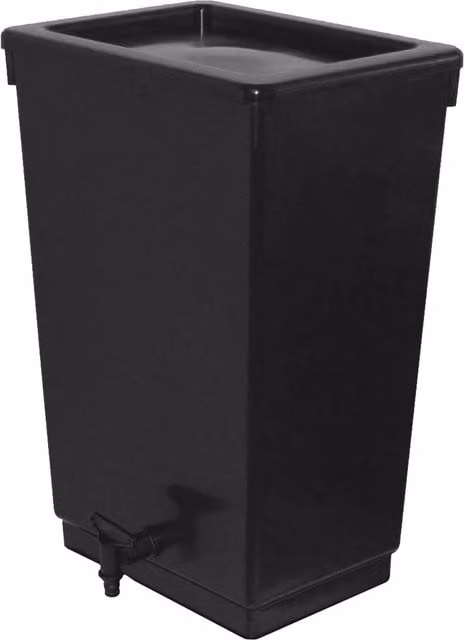 Garland Products 45 Litre Compact Grey Plastic Rain Barrel