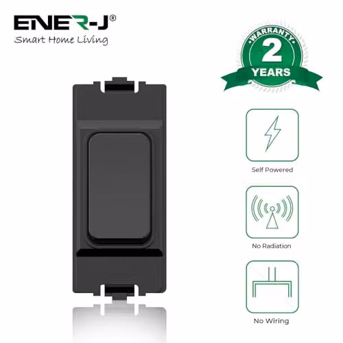 ENER-J Wireless and Batteryless Kinetic Grid Switch in Black – 2
